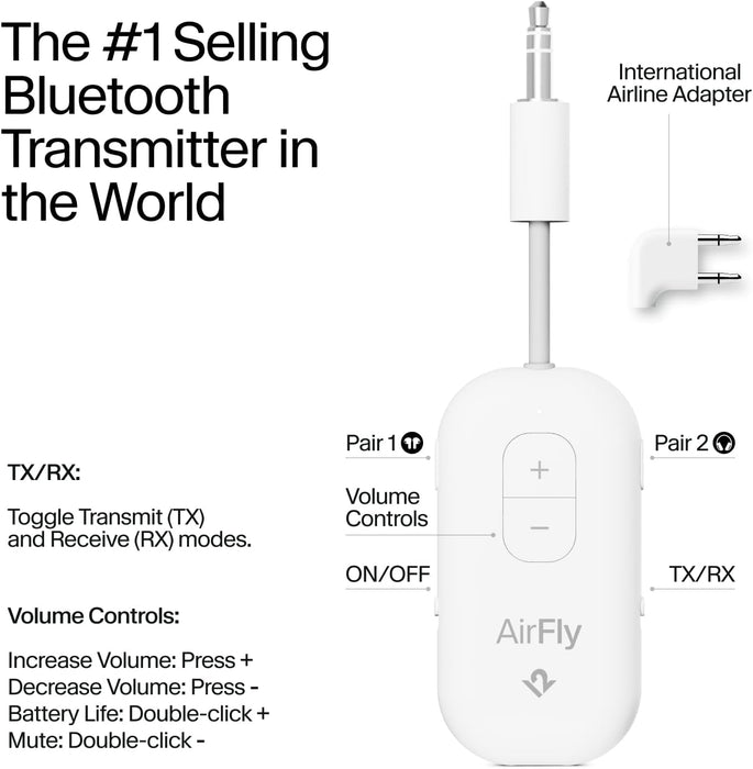 Twelve South AirFly Pro 2 Deluxe Bluetooth Transmitter