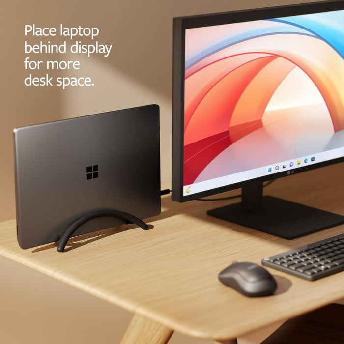 Twelve South BookArc Flex | Space-Saving Vertical Stand (Black)