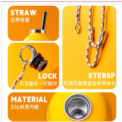 Samadoyo HULU CUP 316 Stainless Steel Water Bottle (520ml) 尚明葫蘆水壺/水樽