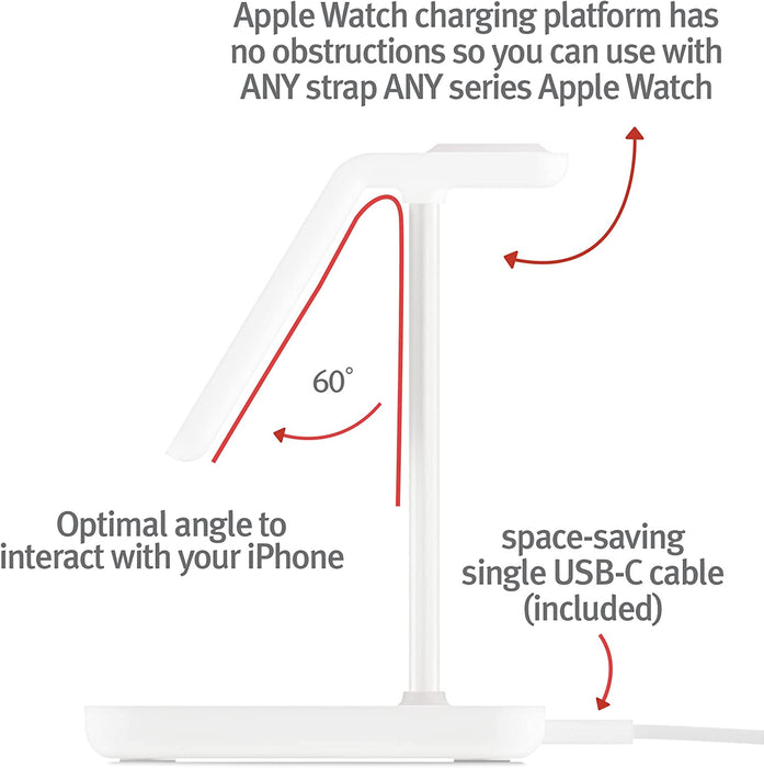 Twelve South HiRise 3 Wireless 3-in-1 Magnetic Charging Station (iPhones, AirPods and Apple Watch)