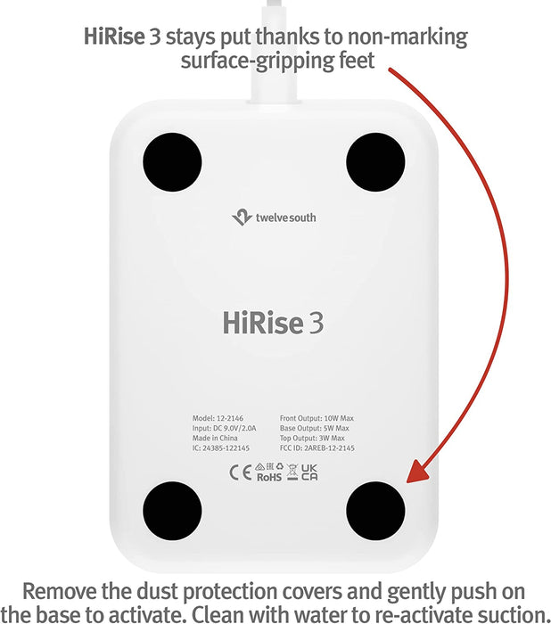 Twelve South HiRise 3 Wireless 3-in-1 Magnetic Charging Station (iPhones, AirPods and Apple Watch)