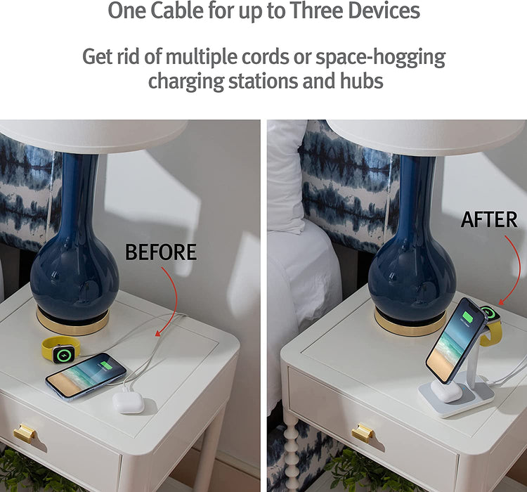 Twelve South HiRise 3 Wireless 3-in-1 Magnetic Charging Station (iPhones, AirPods and Apple Watch)