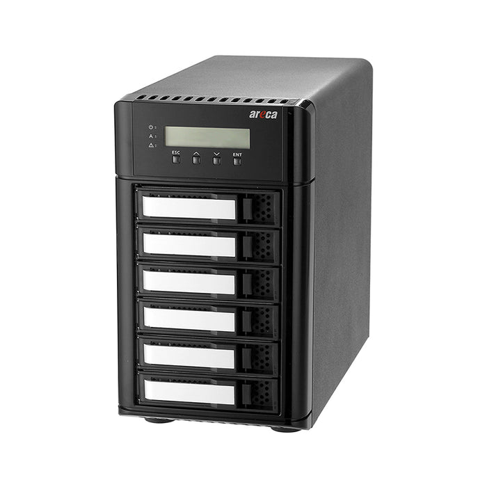 Areca ARC-8050T3 6 Bay RAID SAS /SATA 12G Thunderbolt 3 Tower Enclosure